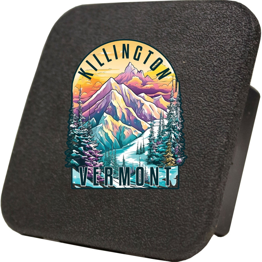 Killington Vermont Design B Souvenir Rubber Trailer Hitch Cover Image 1