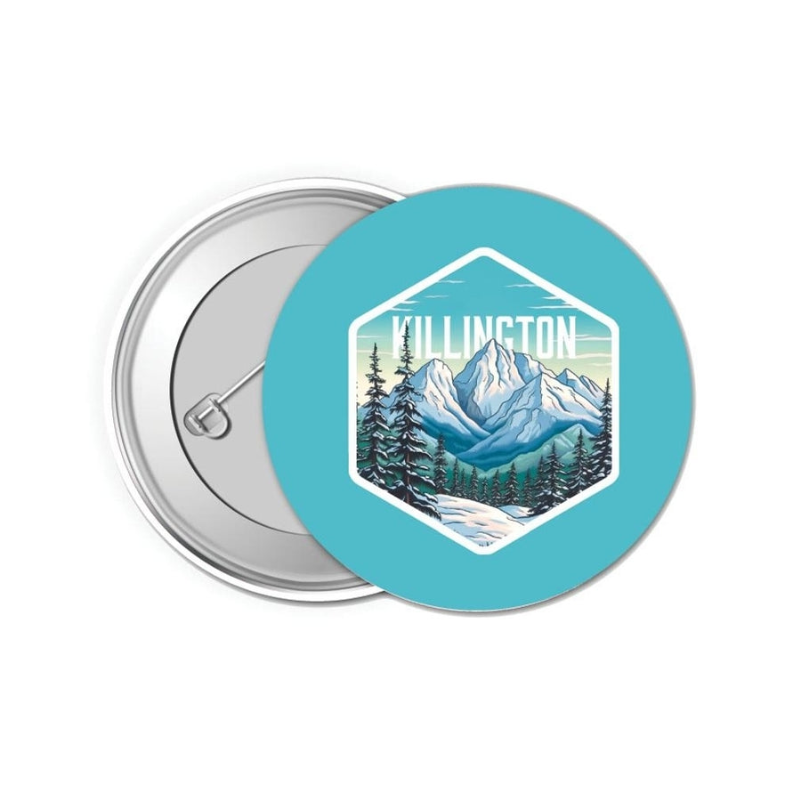 Killington Vermont Design C Souvenir Small 1-Inch Button Pin 4 Pack Image 1