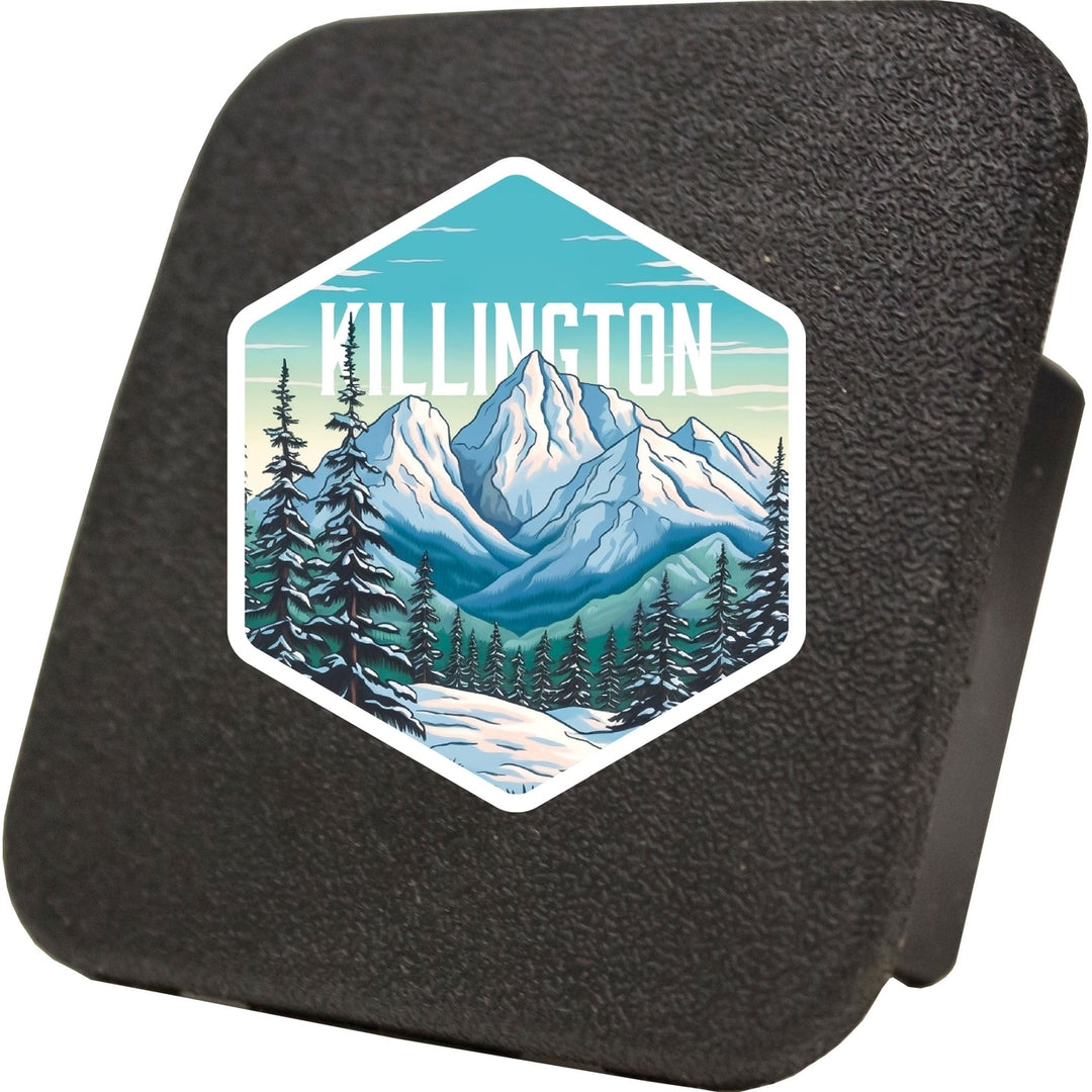 Killington Vermont Design C Souvenir Rubber Trailer Hitch Cover Image 1