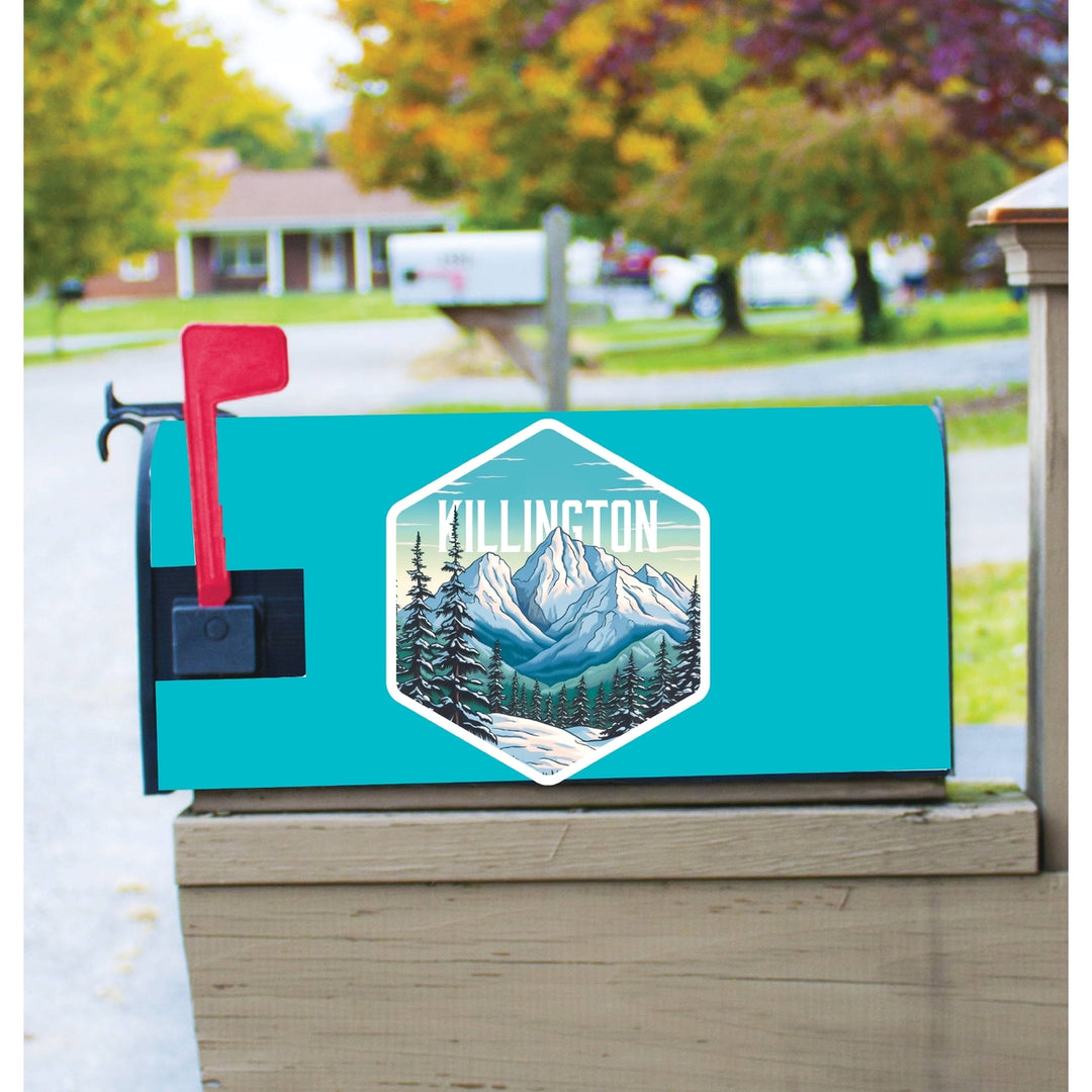 Killington Vermont Design C Souvenir Magnetic Mailbox Cover Image 1