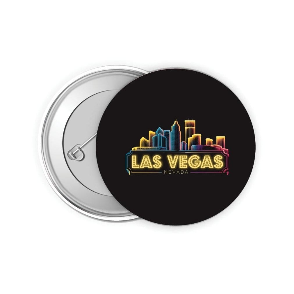 Las Vegas Nevada Design C Souvenir Small 2-Inch Button Pin 4 Pack Image 1