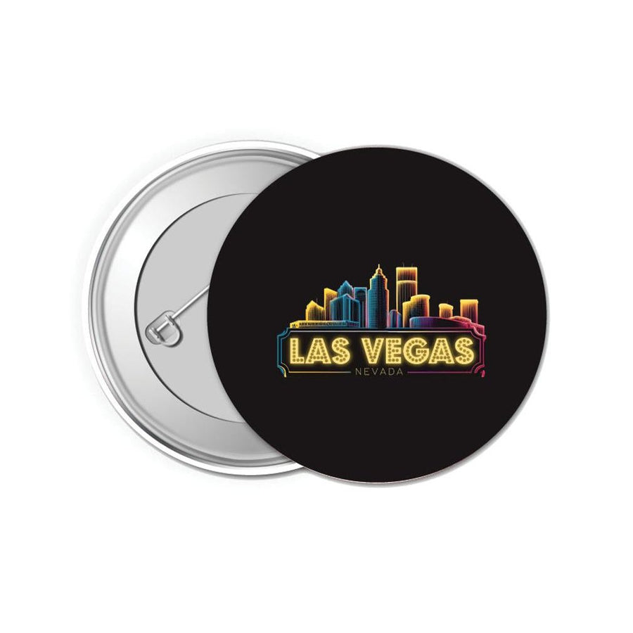 Las Vegas Nevada Design C Souvenir Small 1-Inch Button Pin 4 Pack Image 1
