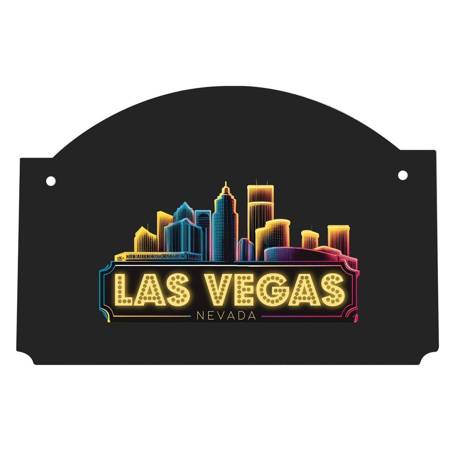 Las Vegas Nevada Design C Souvenir Wood sign flat with string Image 1