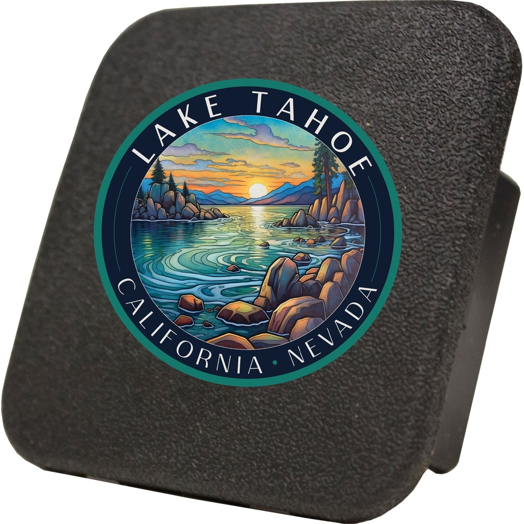 Lake Tahoe California Design C Souvenir Rubber Trailer Hitch Cover Image 1