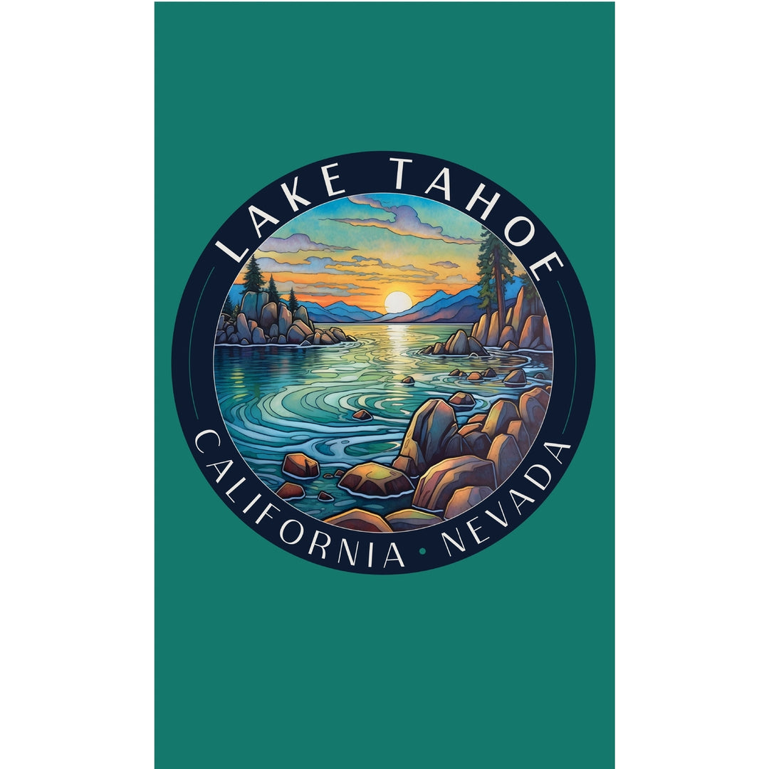 Lake Tahoe California Design C Souvenir Metal Sign 9 x 15 Image 1