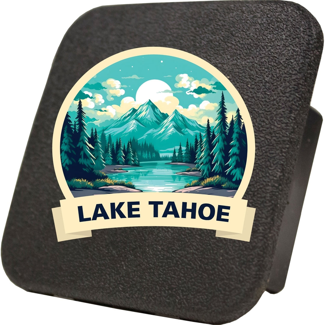 Lake Tahoe California Design A Souvenir Rubber Trailer Hitch Cover Image 1