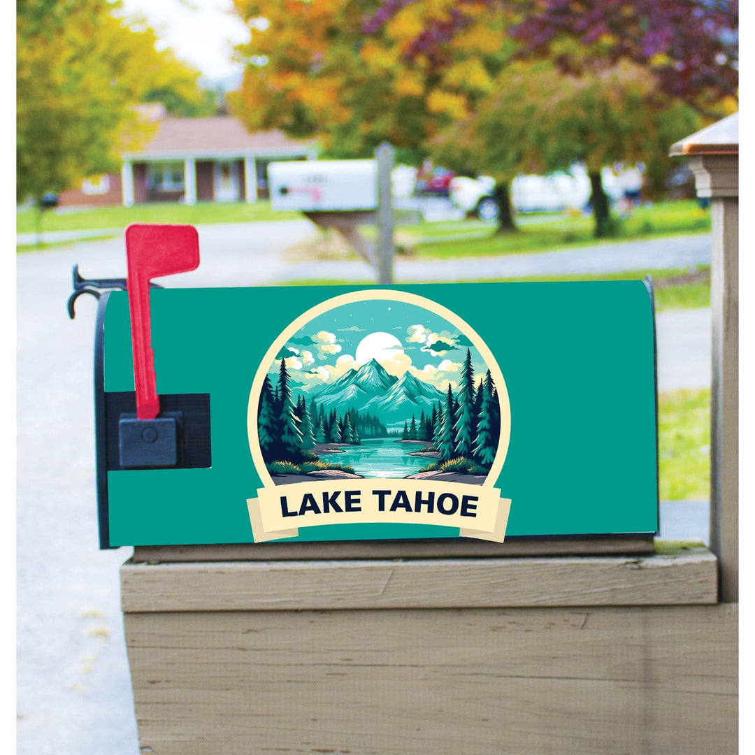 Lake Tahoe California Design A Souvenir Magnetic Mailbox Cover Image 1