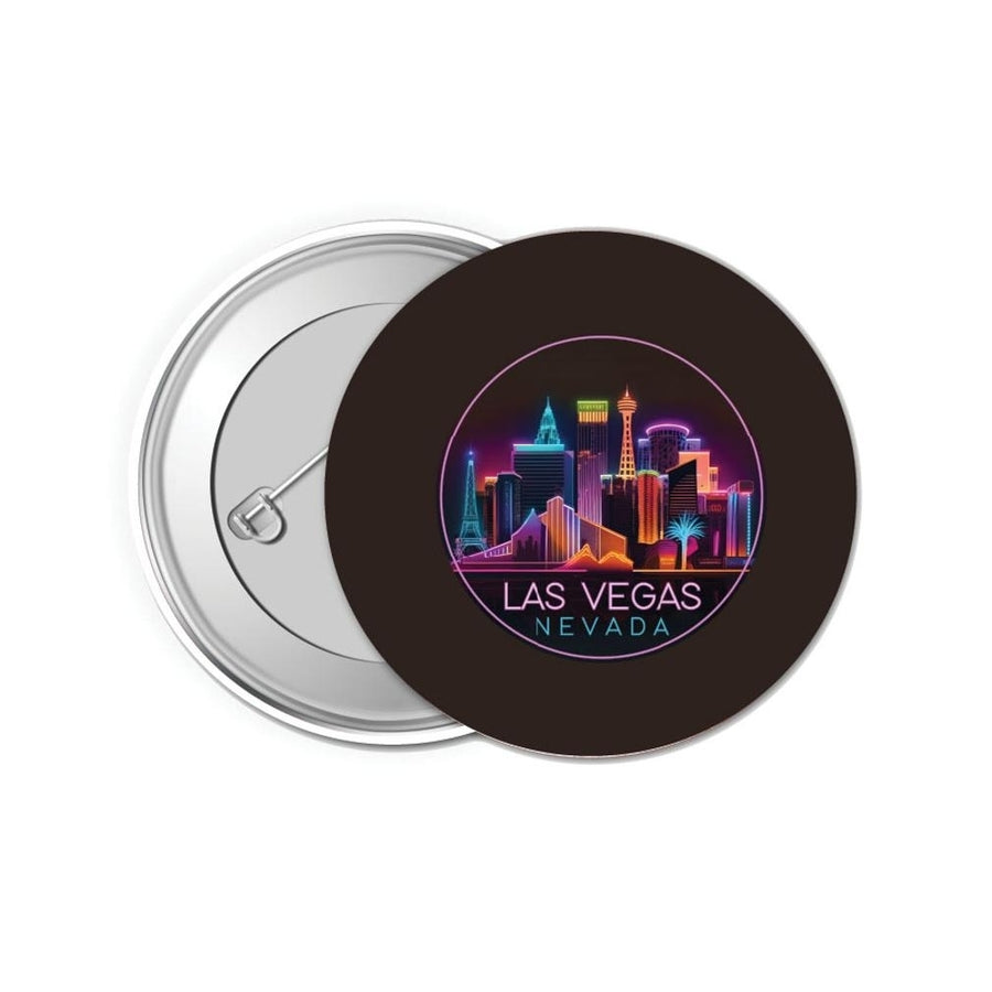 Las Vegas Nevada Design E Souvenir Small 1-Inch Button Pin 4 Pack Image 1
