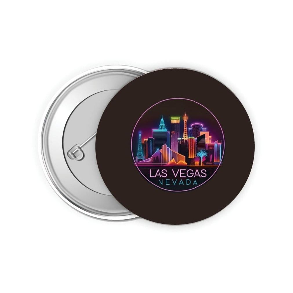 Las Vegas Nevada Design E Souvenir Small 2-Inch Button Pin 4 Pack Image 1