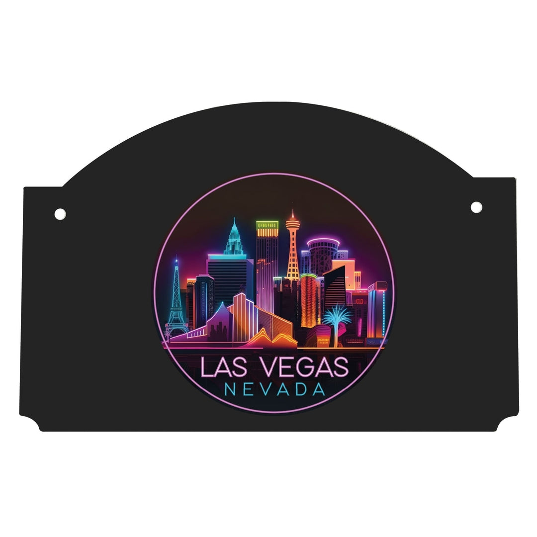 Las Vegas Nevada Design E Souvenir Wood sign flat with string Image 1