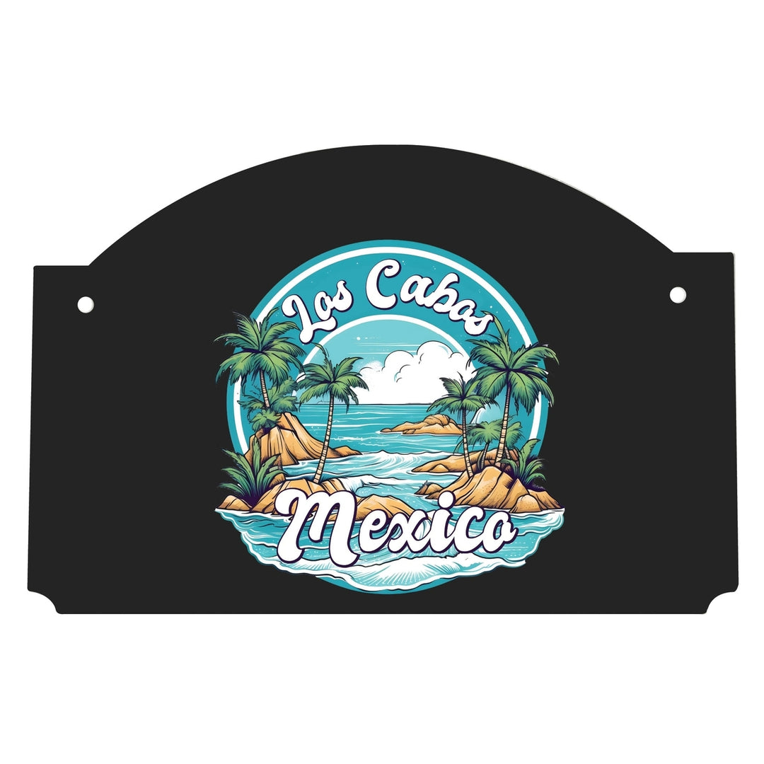 Los Cabos Mexico Design A Souvenir Wood sign flat with string Image 1