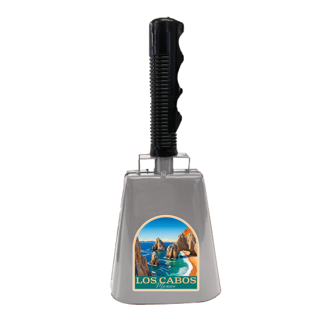 Los Cabos Mexico Design B Souvenir Destination Cowbell Image 1