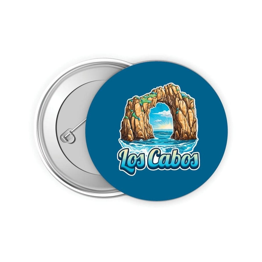 Los Cabos Mexico Design C Souvenir Small 2-Inch Button Pin 4 Pack Image 1