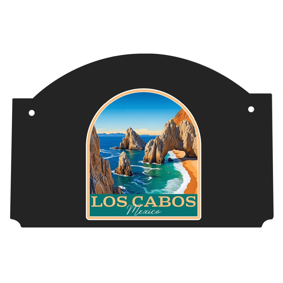 Los Cabos Mexico Design B Souvenir Wood sign flat with string Image 1