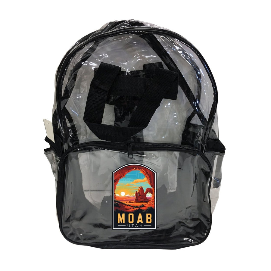 Moab Utah Design C Souvenir Clear View Backpack Image 1