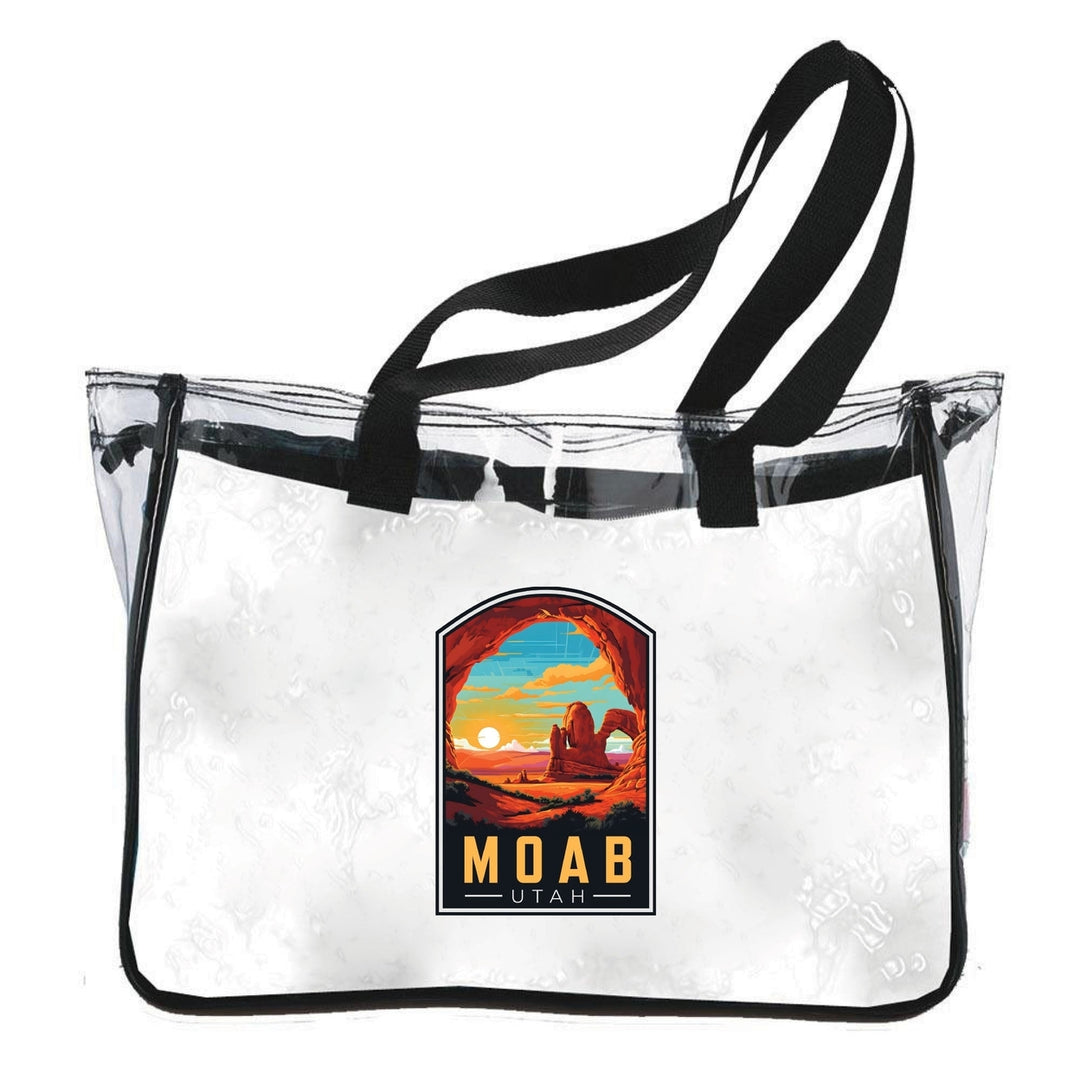 Moab Utah Design C Souvenir Clear Tote Bag Image 1