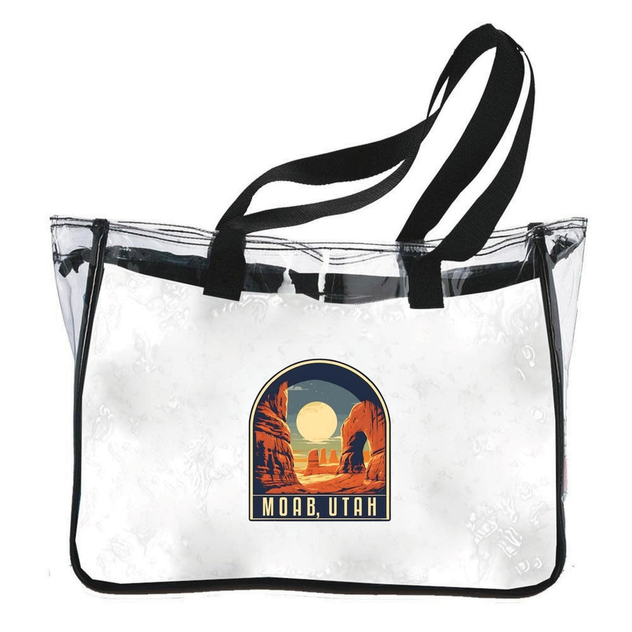 Moab Utah Design B Souvenir Clear Tote Bag Image 1