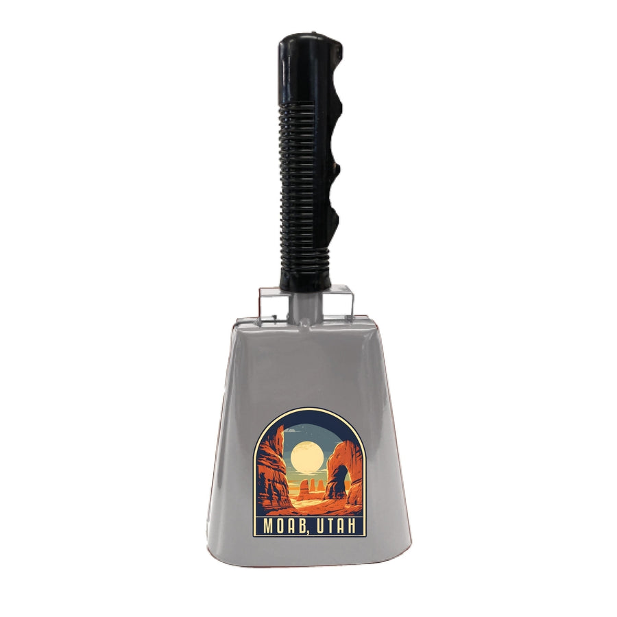 Moab Utah Design B Souvenir Destination Cowbell Image 1