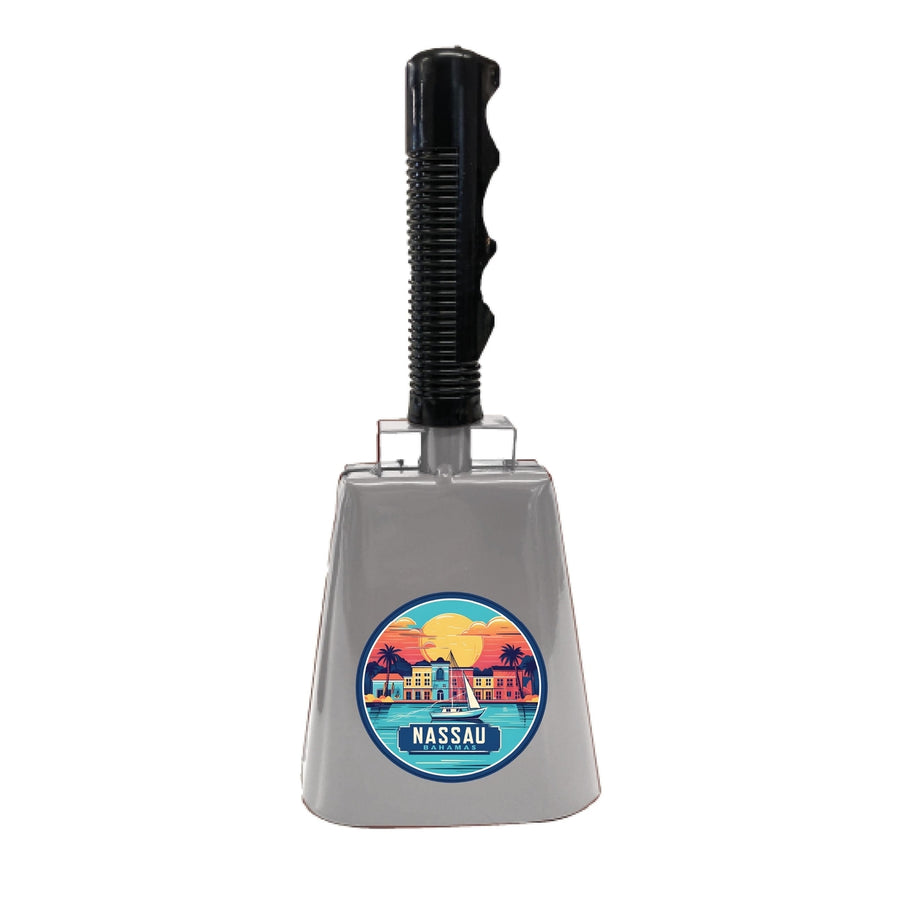 Nassau the Bahamas Design A Souvenir Destination Cowbell Image 1