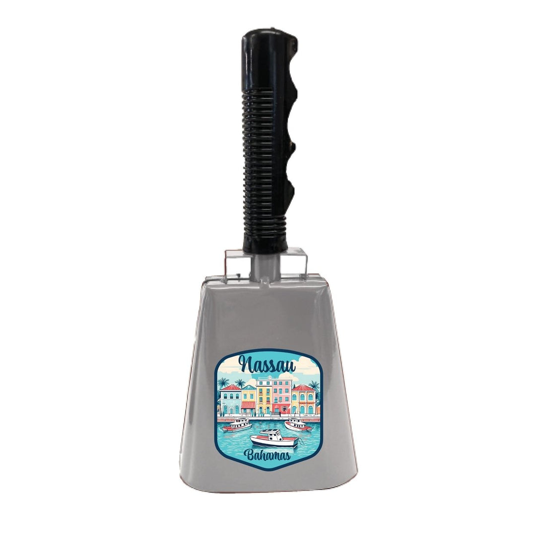 Nassau the Bahamas Design C Souvenir Destination Cowbell Image 1