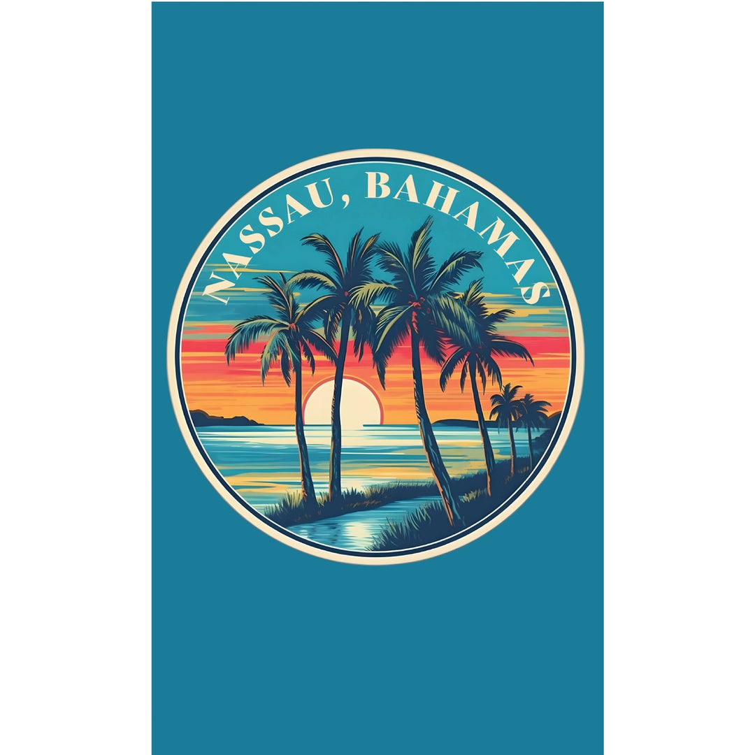 Nassau the Bahamas Design D Souvenir Metal Sign 9 x 15 Image 1