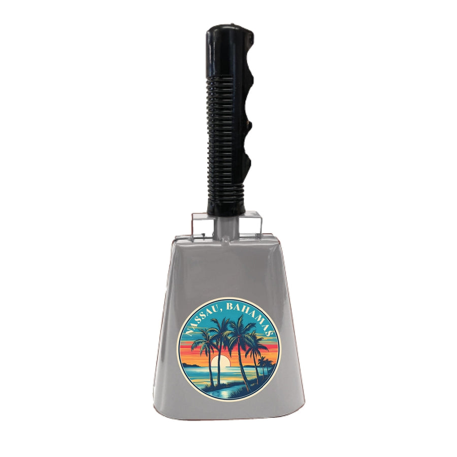 Nassau the Bahamas Design D Souvenir Destination Cowbell Image 1