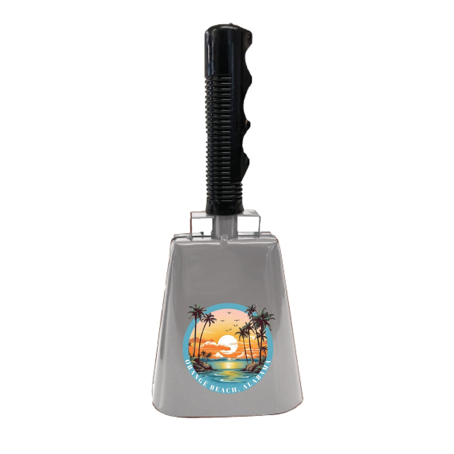 Orange Beach Alabama Design B Souvenir Destination Cowbell Image 1