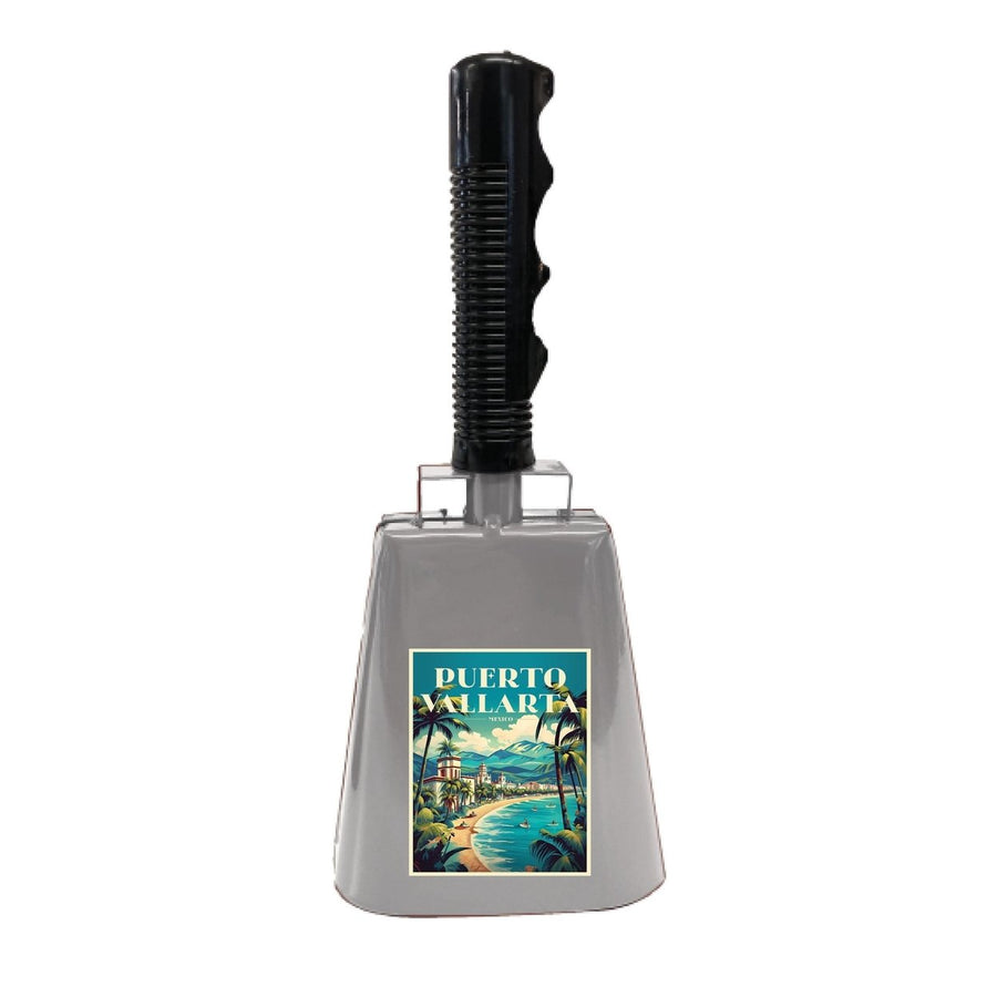 Puerto Vallarta Mexico Design C Souvenir Destination Cowbell Image 1