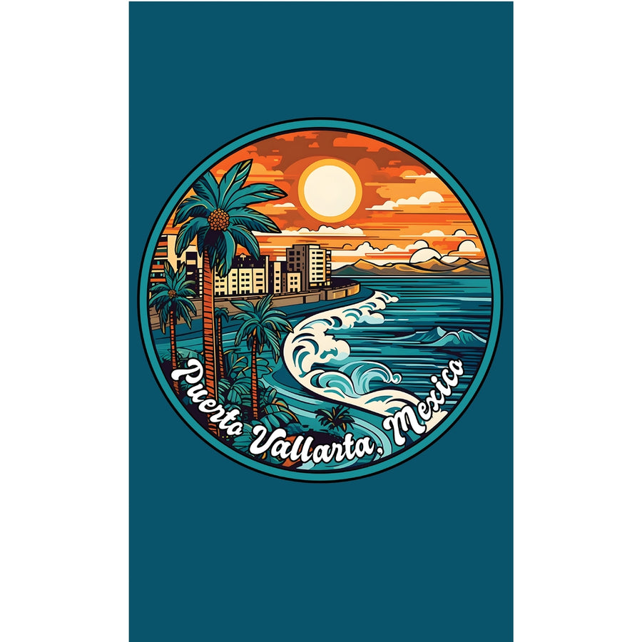 Puerto Vallarta Mexico Design B Souvenir Metal Sign 9 x 15 Image 1