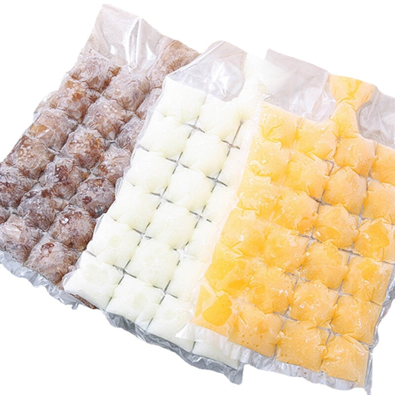 10Pcs Ice Cube Mold Disposable Self-Sealing Ice Cube Bags Transparent Faster Freezing Ice-making Mold Bag Kitchen Image 1