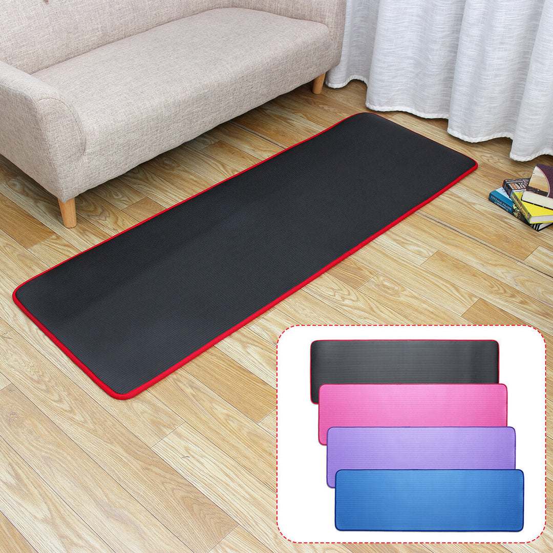 10mm Thick Yoga Mat Comfortable Non-slip Exercise Training Pad Gymnastics Fitness Foam Mats Image 3