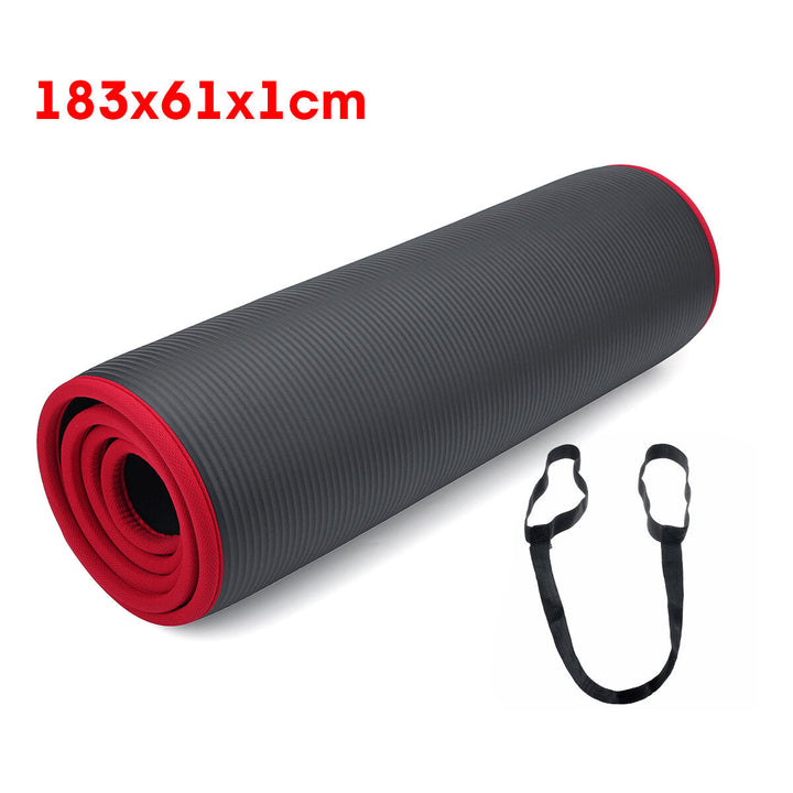 10mm Thick Yoga Mat Comfortable Non-slip Exercise Training Pad Gymnastics Fitness Foam Mats Image 9