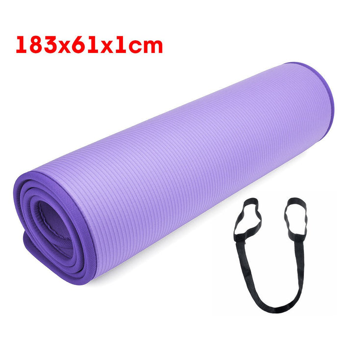 10mm Thick Yoga Mat Comfortable Non-slip Exercise Training Pad Gymnastics Fitness Foam Mats Image 11
