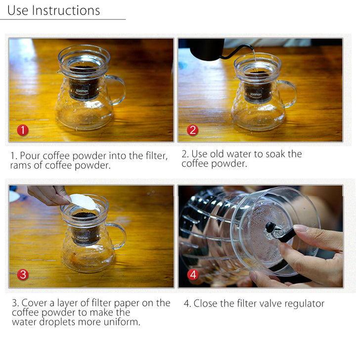 1000mL Glass Cold Iced Drip Brew Home Coffee Maker Pot Pour Over Coffee Maker Coffee Machine Image 7