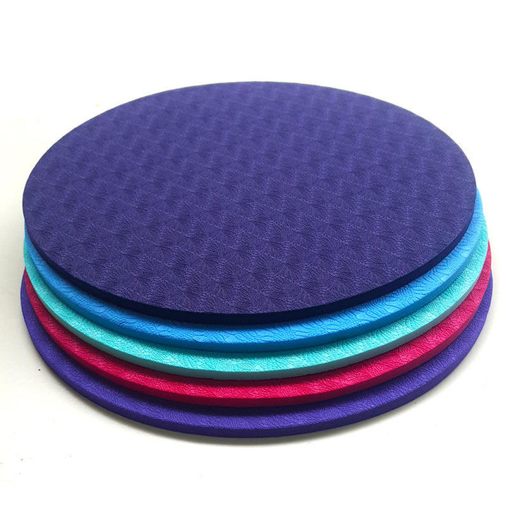 1 Pair PU Elbow Knee Pad Yoga Mats Round Foam Sport Exercise Push-up Fitness Protection Image 1