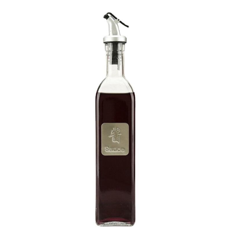 1Pc Glass Sauce Vinegar Oil Bottle Oil Dispenser Container Gravy Boats Condiment Seasoning Bottle Olive Oil Dispenser Image 2