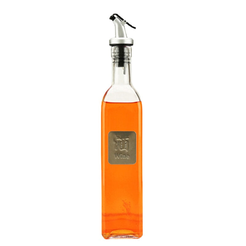 1Pc Glass Sauce Vinegar Oil Bottle Oil Dispenser Container Gravy Boats Condiment Seasoning Bottle Olive Oil Dispenser Image 4