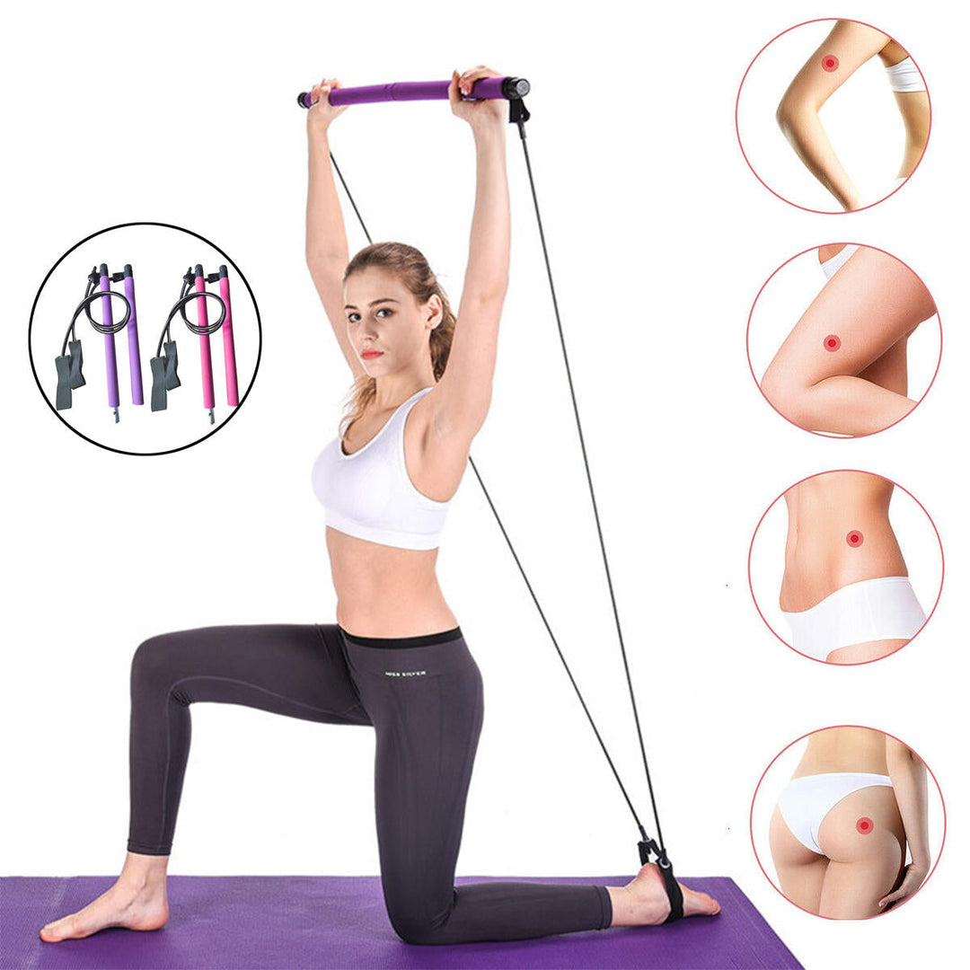1PC Non-slip Lifting Barbell Fitness Yoga Bar Sports Gym Stretch Rope Stick Body Beauty Exercise Tools Image 3