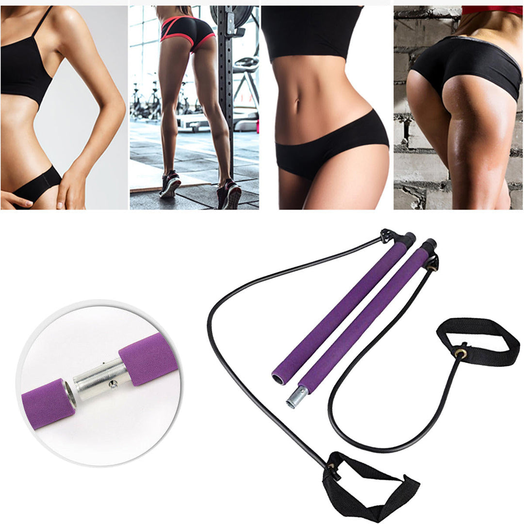 1PC Non-slip Lifting Barbell Fitness Yoga Bar Sports Gym Stretch Rope Stick Body Beauty Exercise Tools Image 4