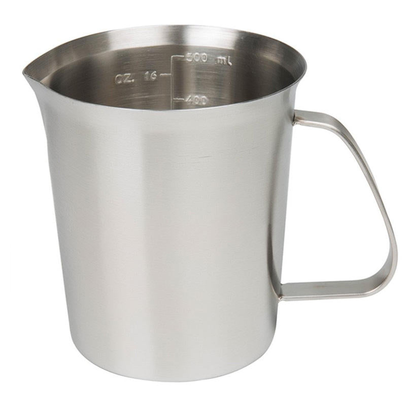 18,10 Stainless Steel Measuring Cup Frothing Pitcher with Marking For Milk Froth Image 1