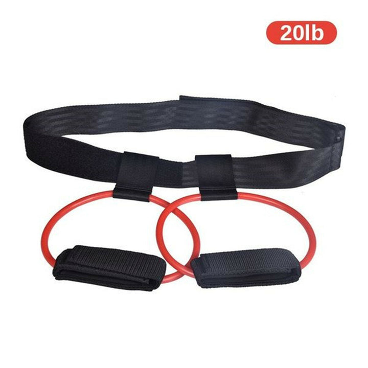 15-35lb Adjustable Fitness Resistance Bands Elastic Band Butt Legs Muscle Training Band Image 3