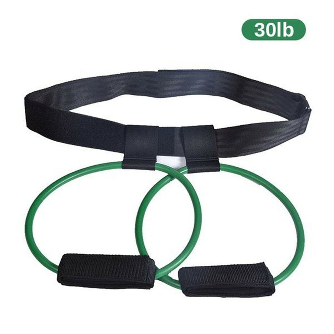 15-35lb Adjustable Fitness Resistance Bands Elastic Band Butt Legs Muscle Training Band Image 4
