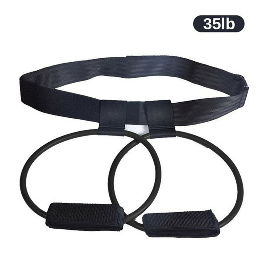 15-35lb Adjustable Fitness Resistance Bands Elastic Band Butt Legs Muscle Training Band Image 6