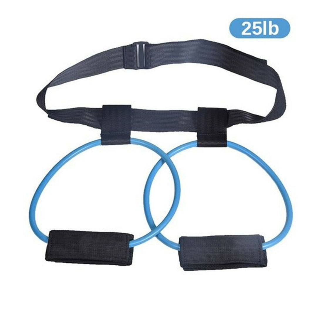 15-35lb Adjustable Fitness Resistance Bands Elastic Band Butt Legs Muscle Training Band Image 1
