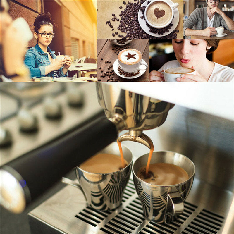16 Pcs Plastic Coffee Template Stencils Cappuccino Chocolate Latte Art Mold Tools Image 3
