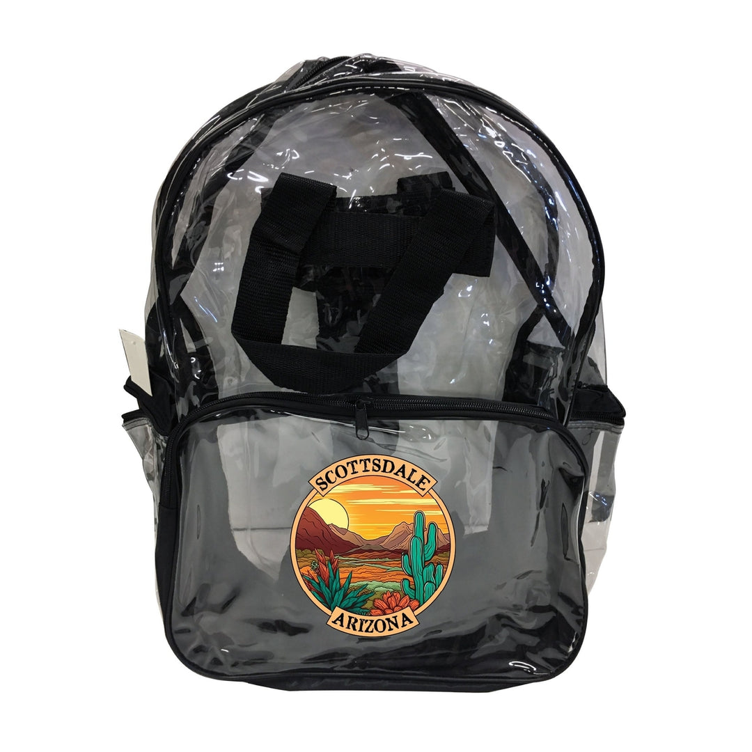 Scottsdale Arizona Design A Souvenir Clear View Backpack Image 1