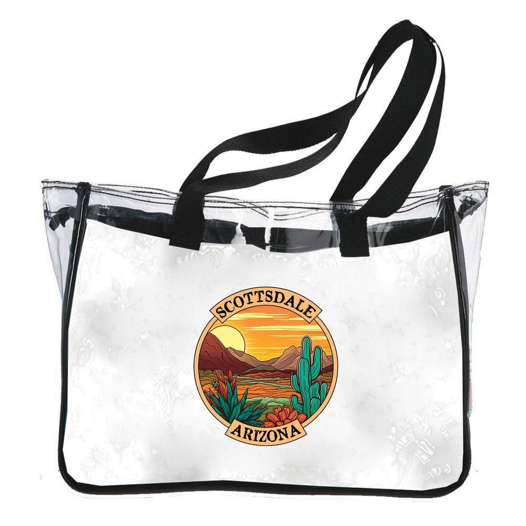 Scottsdale Arizona Design A Souvenir Clear Tote Bag Image 1