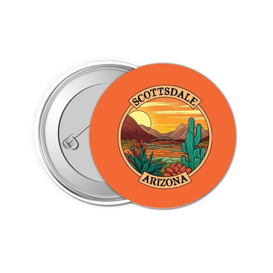 Scottsdale Arizona Design A Souvenir Small 1-Inch Button Pin 4 Pack Image 1