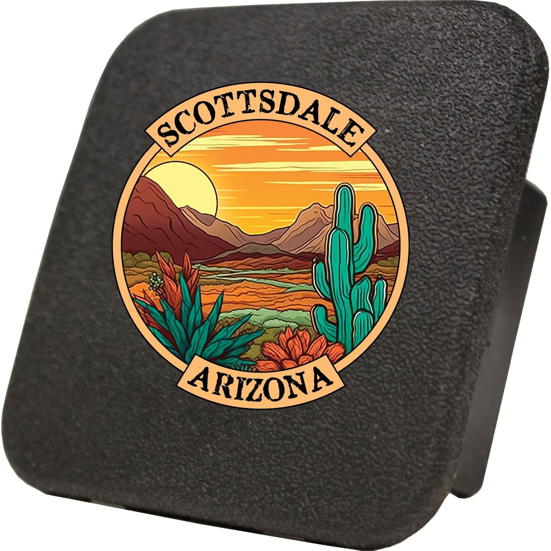 Scottsdale Arizona Design A Souvenir Rubber Trailer Hitch Cover Image 1