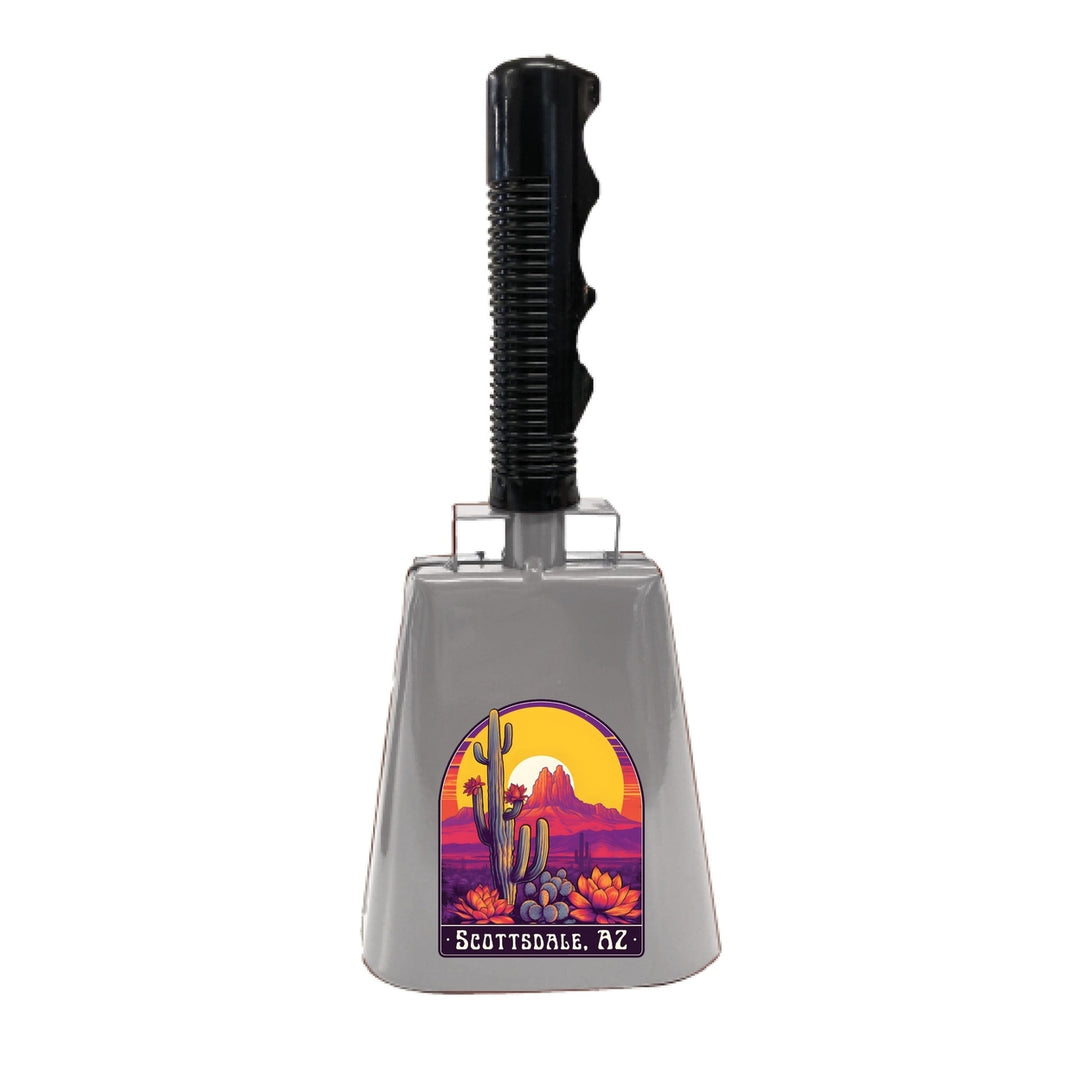 Scottsdale Arizona Design B Souvenir Destination Cowbell Image 1